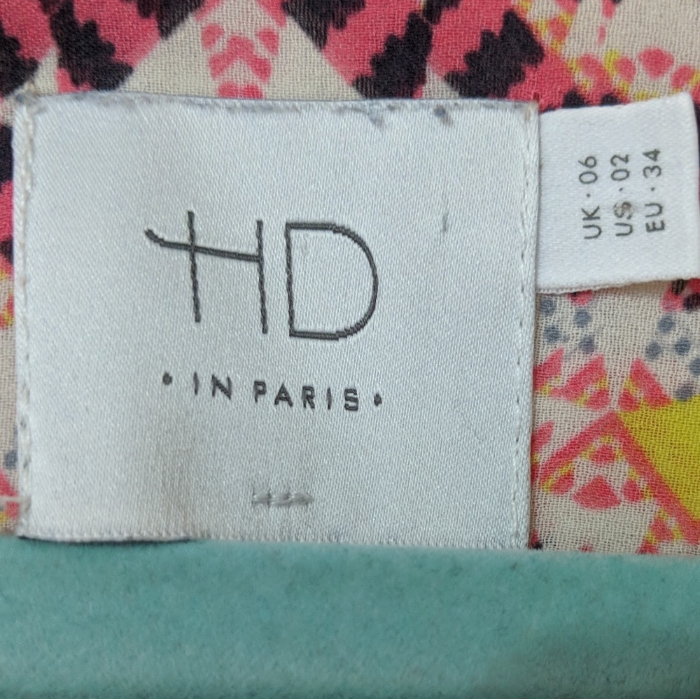 ANTHROPOLOGIE HD in Paris geometric blouse - Picture 5 of 7